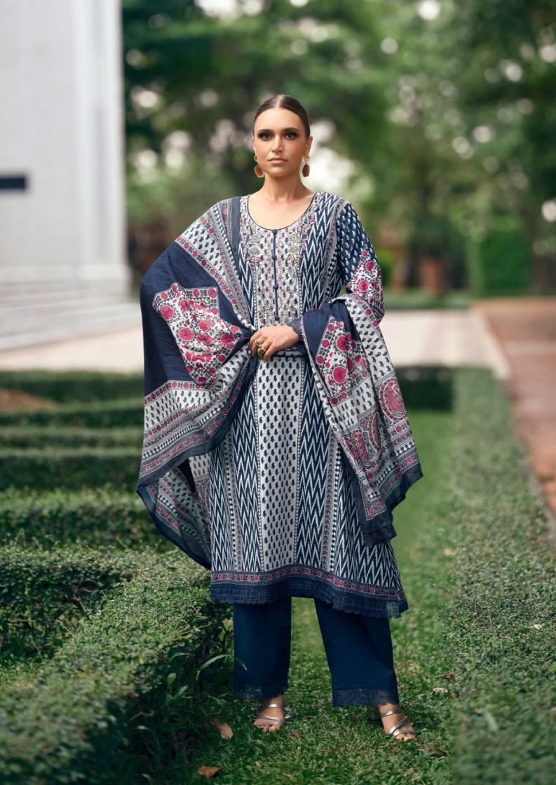 the hermitage shop elahe series 01 to 04 nisanka lawn cotton readymade big size pakistani suit in wholesale surat