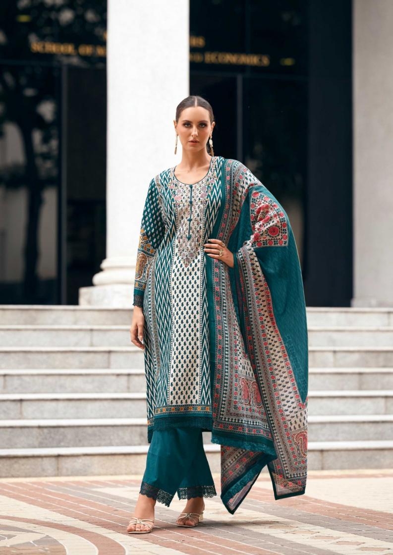 the hermitage shop elahe series 01 to 04 nisanka lawn cotton readymade big size pakistani suit in wholesale surat
