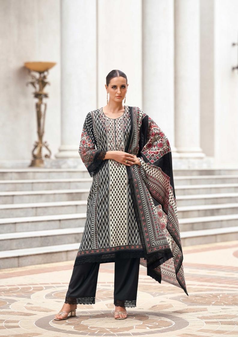 the hermitage shop elahe series 01 to 04 nisanka lawn cotton readymade big size pakistani suit in wholesale surat