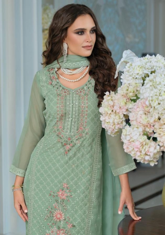 zaveri raabta series 1886 to 1888 organza shop trendy readymade salwar kameez in wholesale surat
