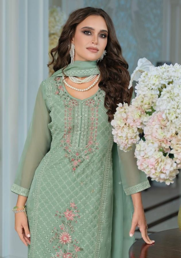 zaveri raabta series 1886 to 1888 organza shop trendy readymade salwar kameez in wholesale surat