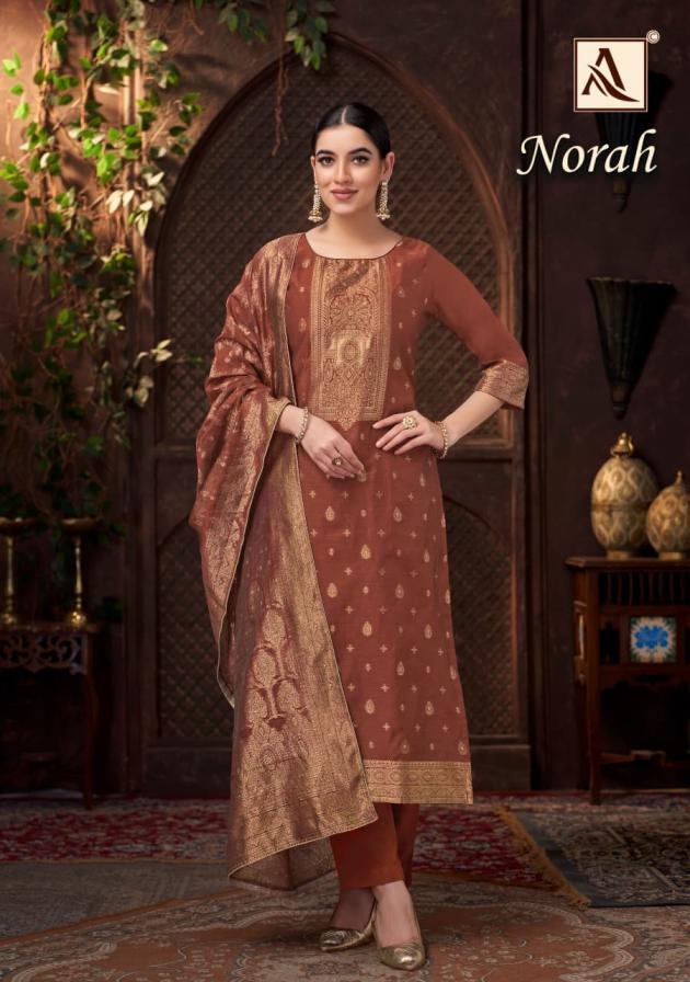 alok norah series 1892001 to 1892006 jacquard readymade big size pakistani suit in wholesale surat