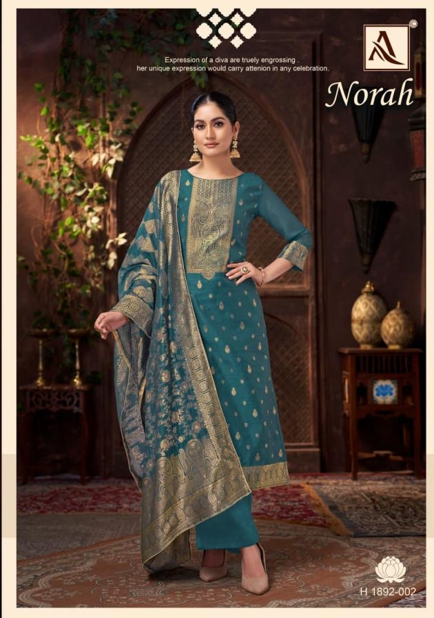 alok norah series 1892001 to 1892006 jacquard readymade big size pakistani suit in wholesale surat