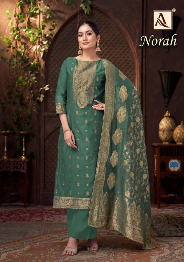 alok norah series 1892001 to 1892006 jacquard readymade big size pakistani suit in wholesale surat