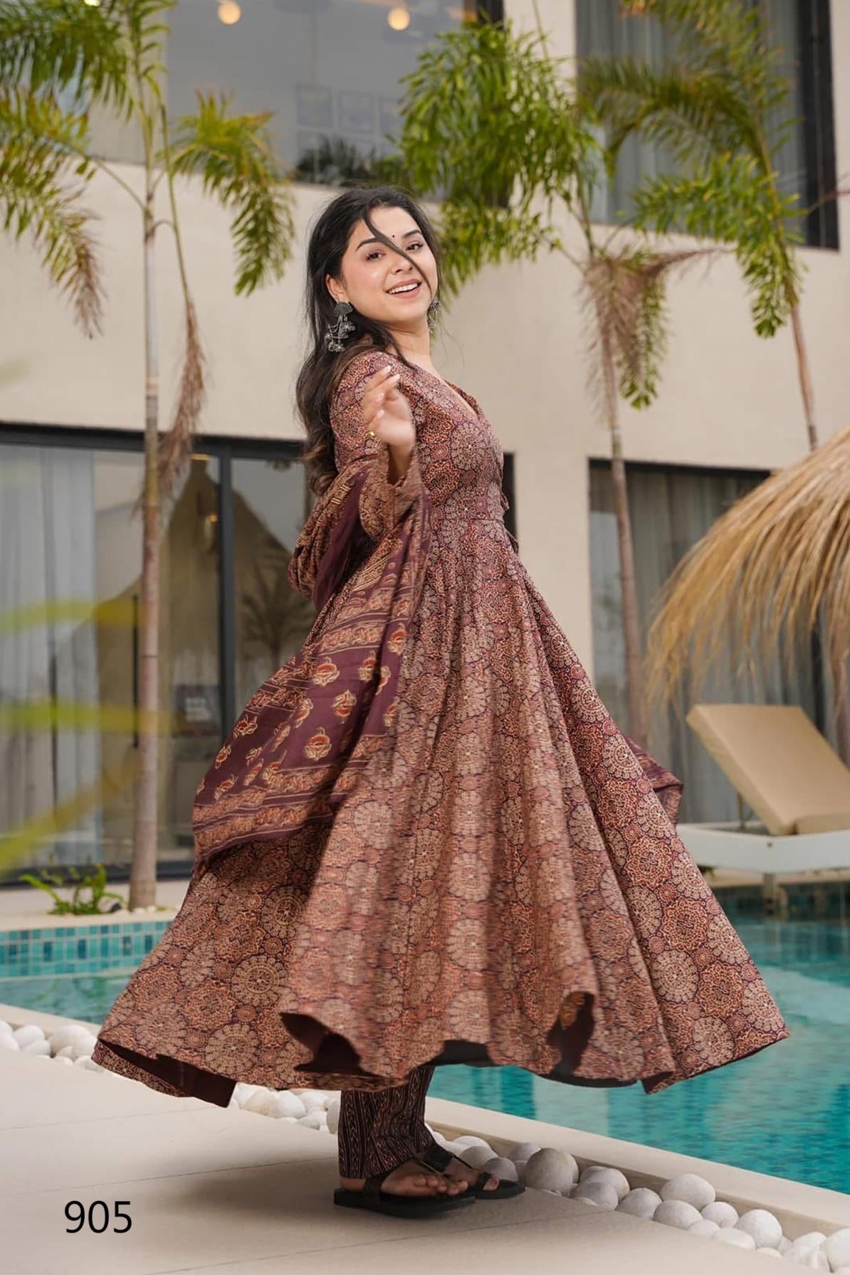 clora vol 9 mal series 901 to 907 cotton readymade plus size kurti plazzo with dupatta in wholesale surat
