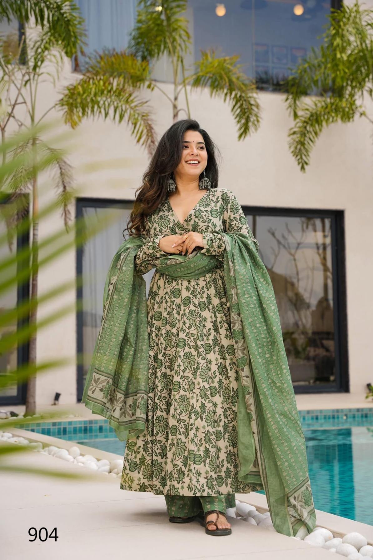 clora vol 9 mal series 901 to 907 cotton readymade plus size kurti plazzo with dupatta in wholesale surat