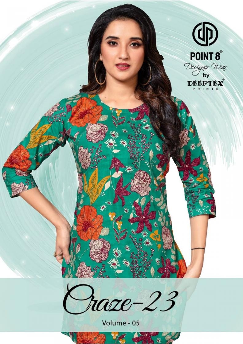 deeptex prints point 8 craze 23 vol 5 series 5001 to 5010 readymade big size cotton co-ord sets in wholesale surat