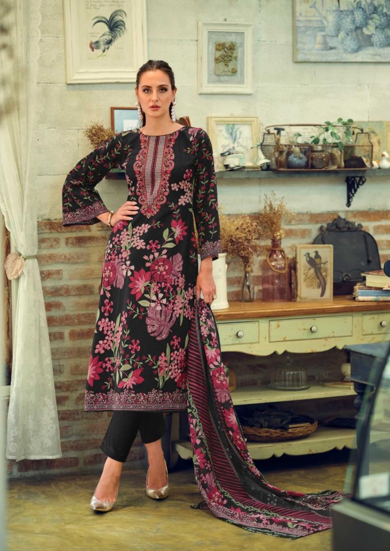 nisanka hermitage mughal series 01 to 06 lawn cotton pakistani daily wear salwar kameez in wholesale surat