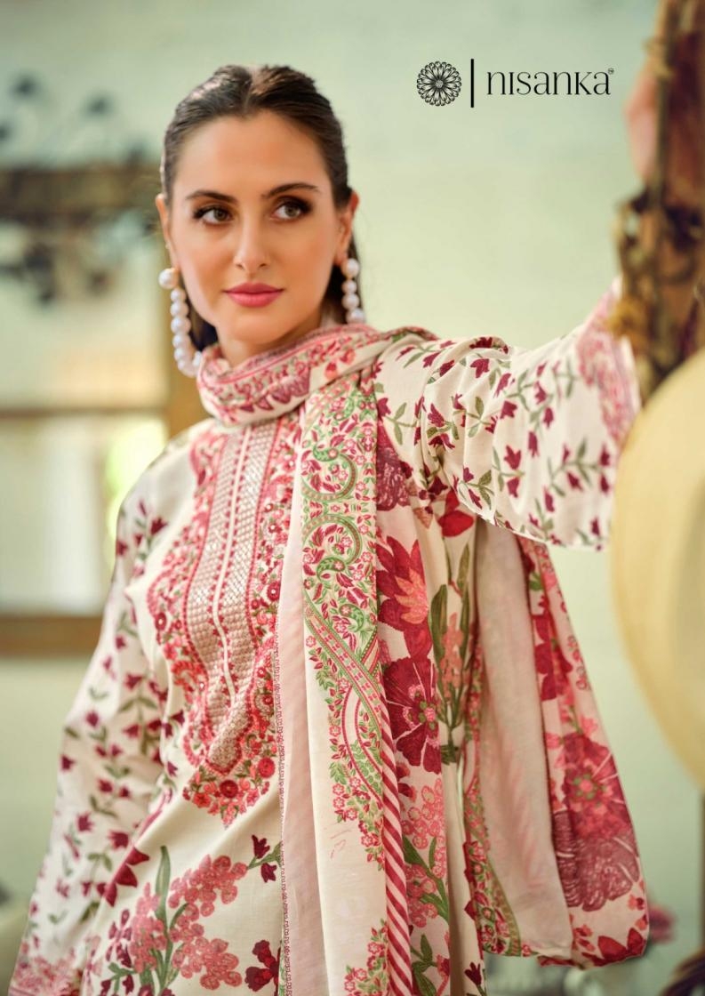nisanka hermitage mughal series 01 to 06 lawn cotton pakistani daily wear salwar kameez in wholesale surat