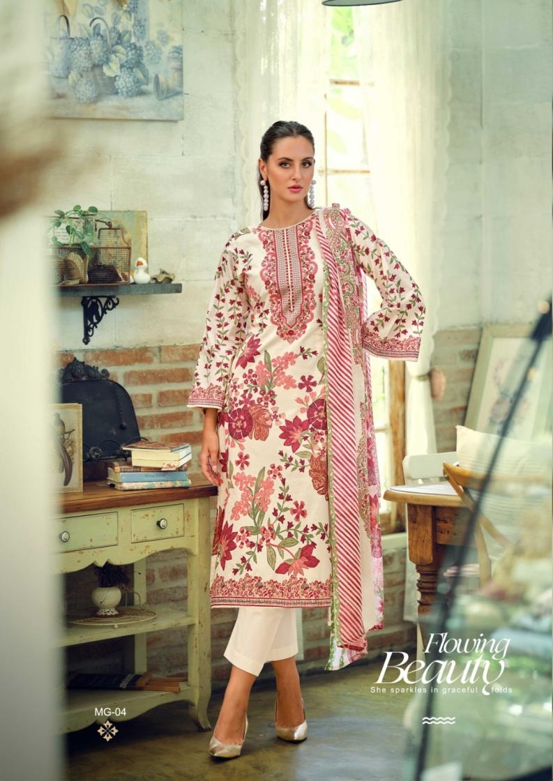 nisanka hermitage mughal series 01 to 06 lawn cotton pakistani daily wear salwar kameez in wholesale surat