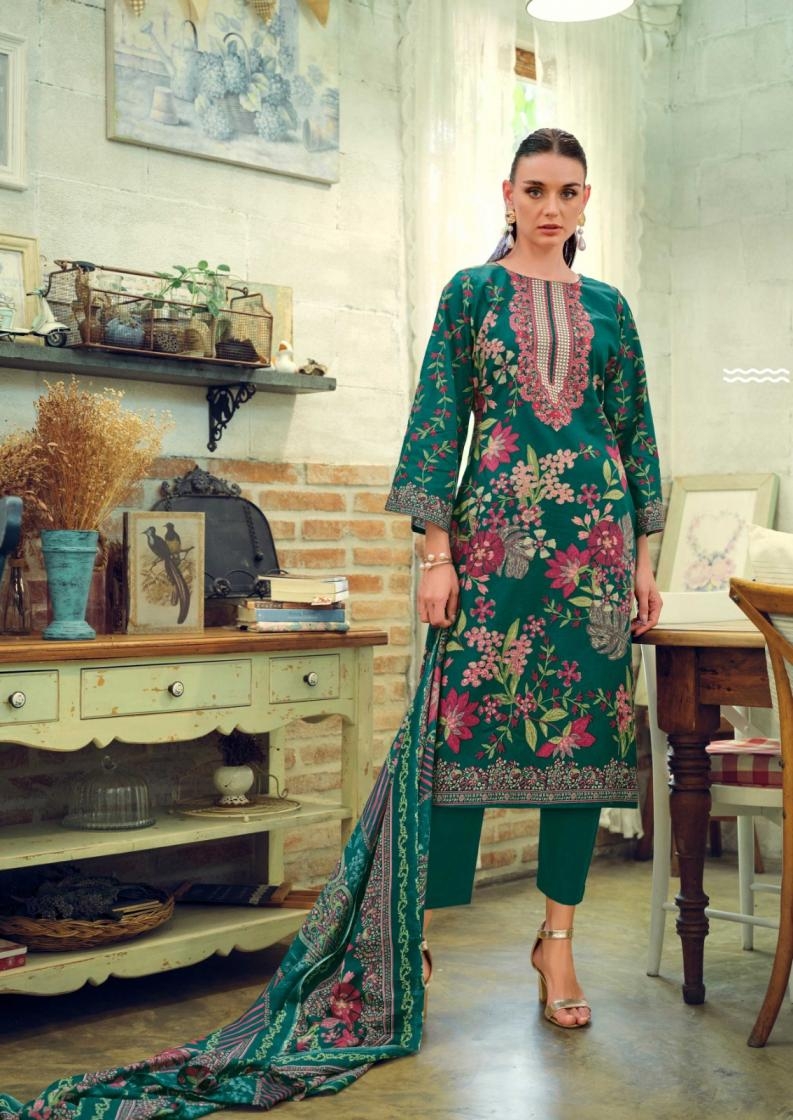 nisanka hermitage mughal series 01 to 06 lawn cotton pakistani daily wear salwar kameez in wholesale surat