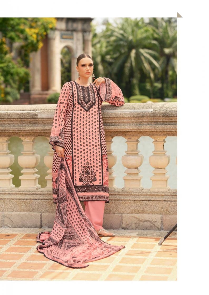 the hermitage cross stitch vol 2 series 01 to 06 readymade viscose lawn pakistani print plus size suit in wholesale surat