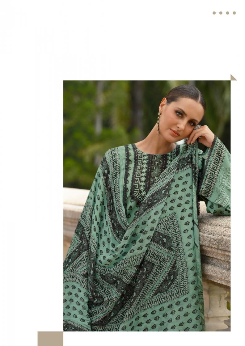 the hermitage cross stitch vol 2 series 01 to 06 readymade viscose lawn pakistani print plus size suit in wholesale surat