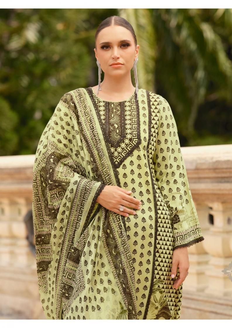 the hermitage cross stitch vol 2 series 01 to 06 readymade viscose lawn pakistani print plus size suit in wholesale surat