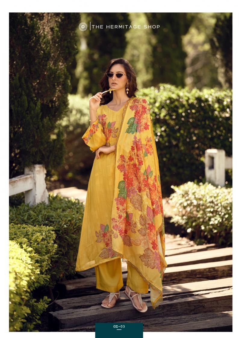 the hermitage gazab series 01 to 04 readymade viscose cotton silk pakistani big size suit in wholesale surat