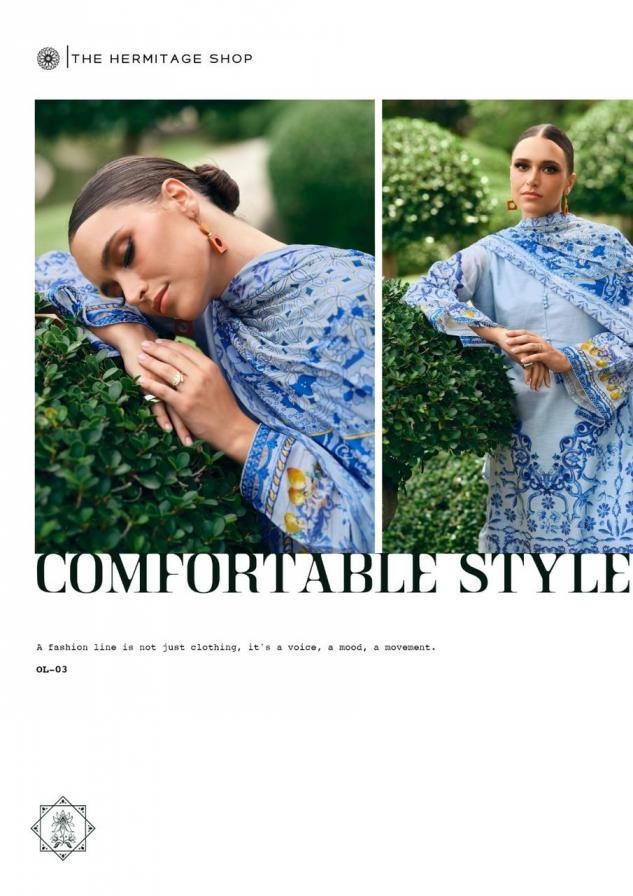the hermitage the original lawn vol 2 series 01 to 04 viscose cotton pakistani suit in wholesale surat