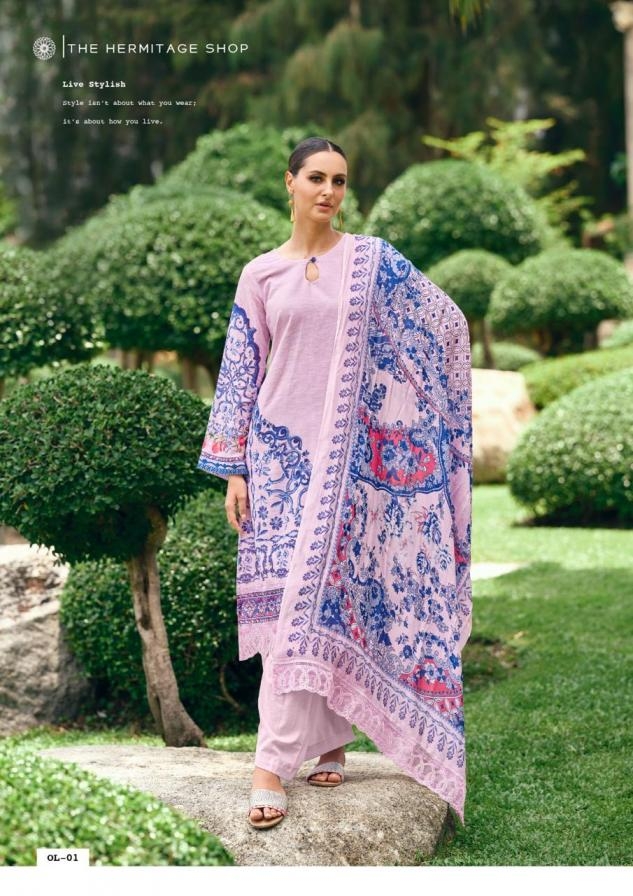 the hermitage the original lawn vol 2 series 01 to 04 viscose cotton readymade big size pakistani suit in wholesale surat