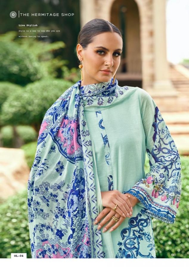 the hermitage the original lawn vol 2 series 01 to 04 viscose cotton readymade big size pakistani suit in wholesale surat