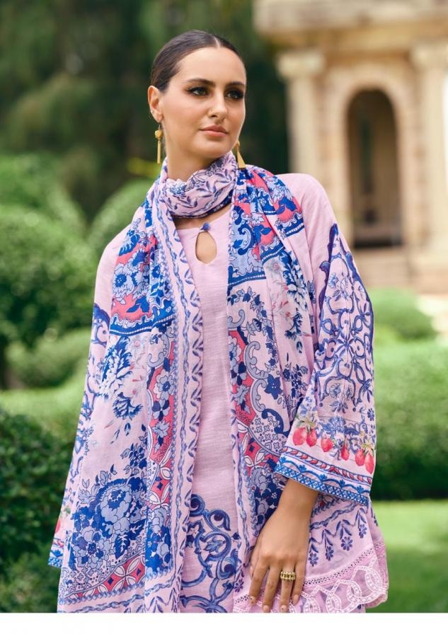 the hermitage the original lawn vol 2 series 01 to 04 viscose cotton readymade big size pakistani suit in wholesale surat