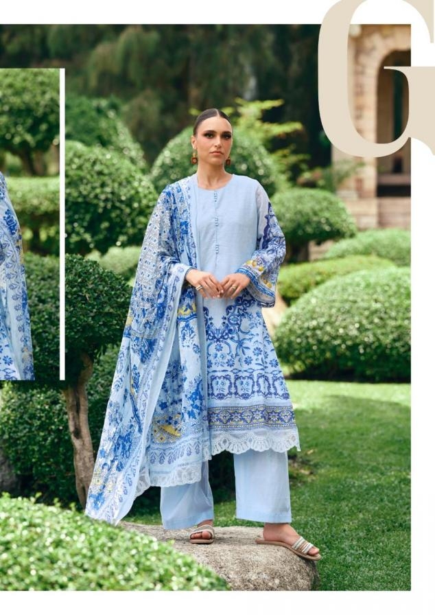 the hermitage the original lawn vol 2 series 01 to 04 viscose cotton readymade big size pakistani suit in wholesale surat