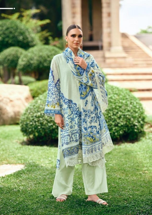 the hermitage the original lawn vol 2 series 01 to 04 viscose cotton readymade big size pakistani suit in wholesale surat