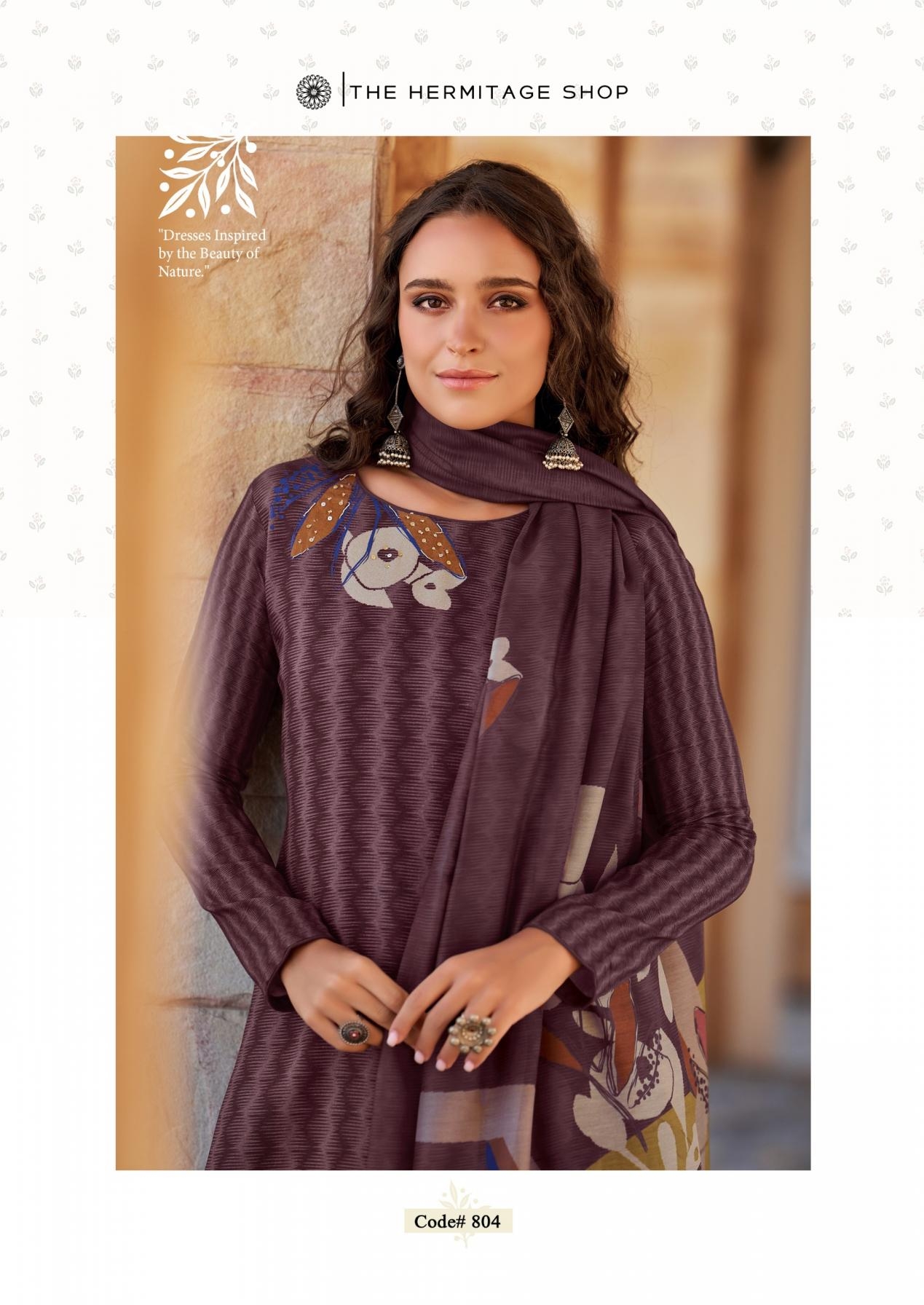 the hermitage zara series 801 to 804 jam satin readymade plus size unique suit in wholesale surat