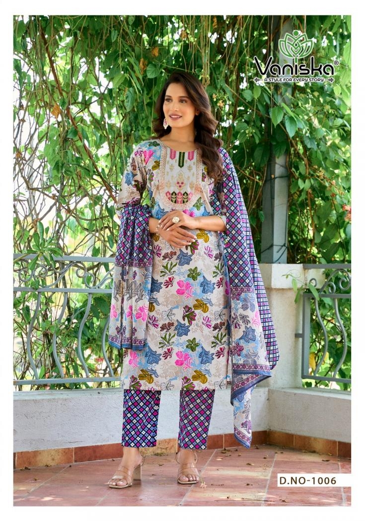vaniska colourpix fashion story vol 1 series 1001 to 1006 readymade big size viscose mal chanderi ladies suits