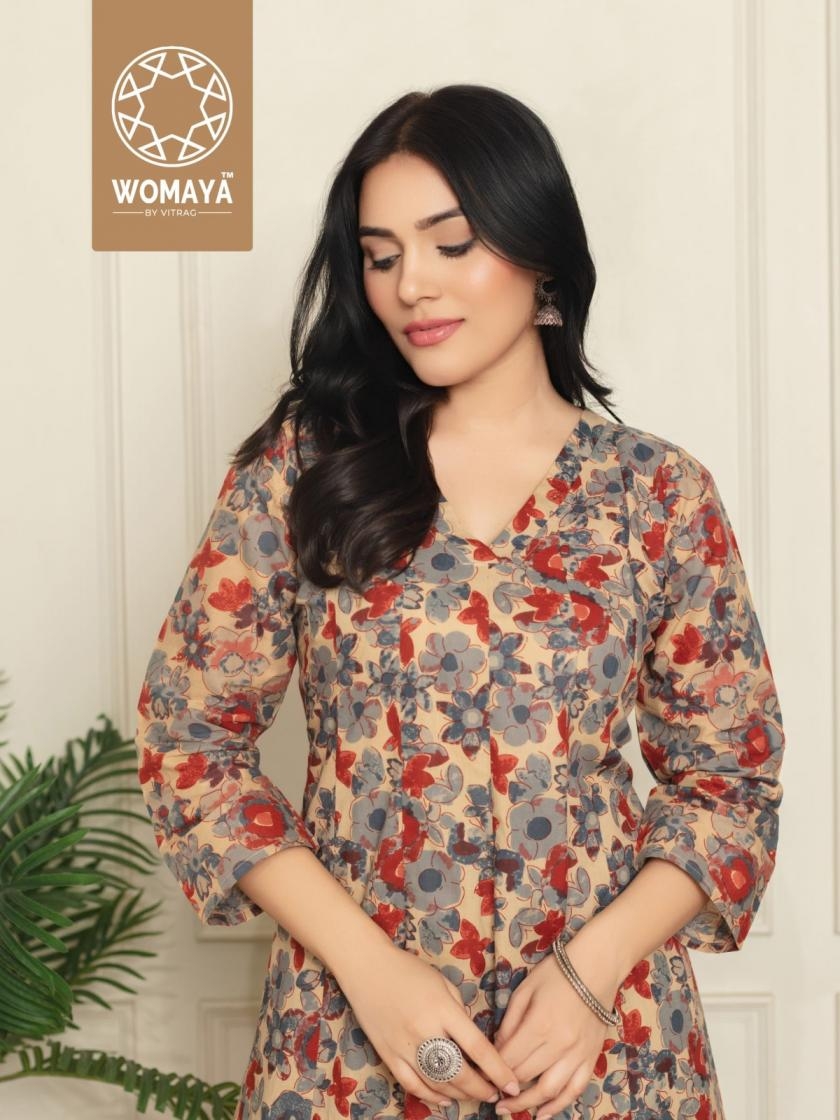 womaya classy floral vol 4 series 9181 to 9184 cotton readymade big size suit in wholesale surat