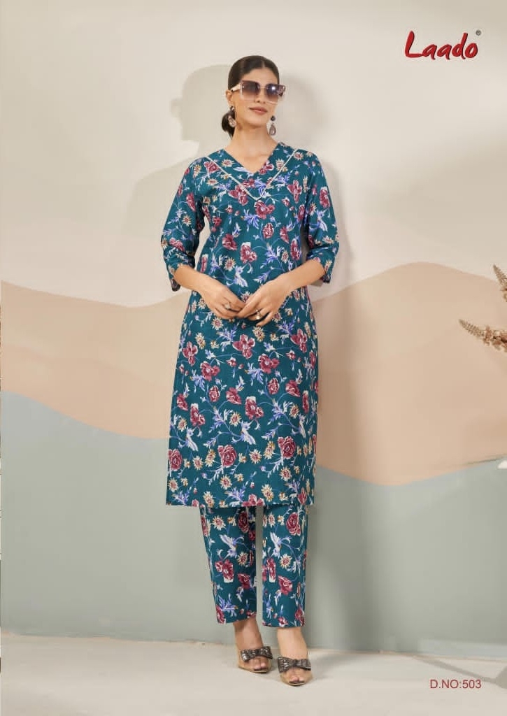 Laado Kavya Vol-5 series 501 to 508 Long Cord Set in wholesale surat