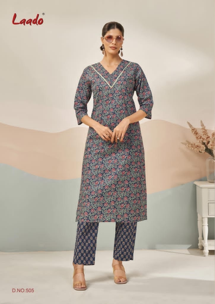 Laado Kavya Vol-5 series 501 to 508 Long Cord Set in wholesale surat