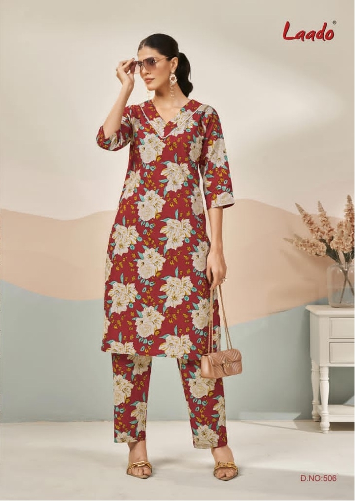 Laado Kavya Vol-5 series 501 to 508 Long Cord Set in wholesale surat