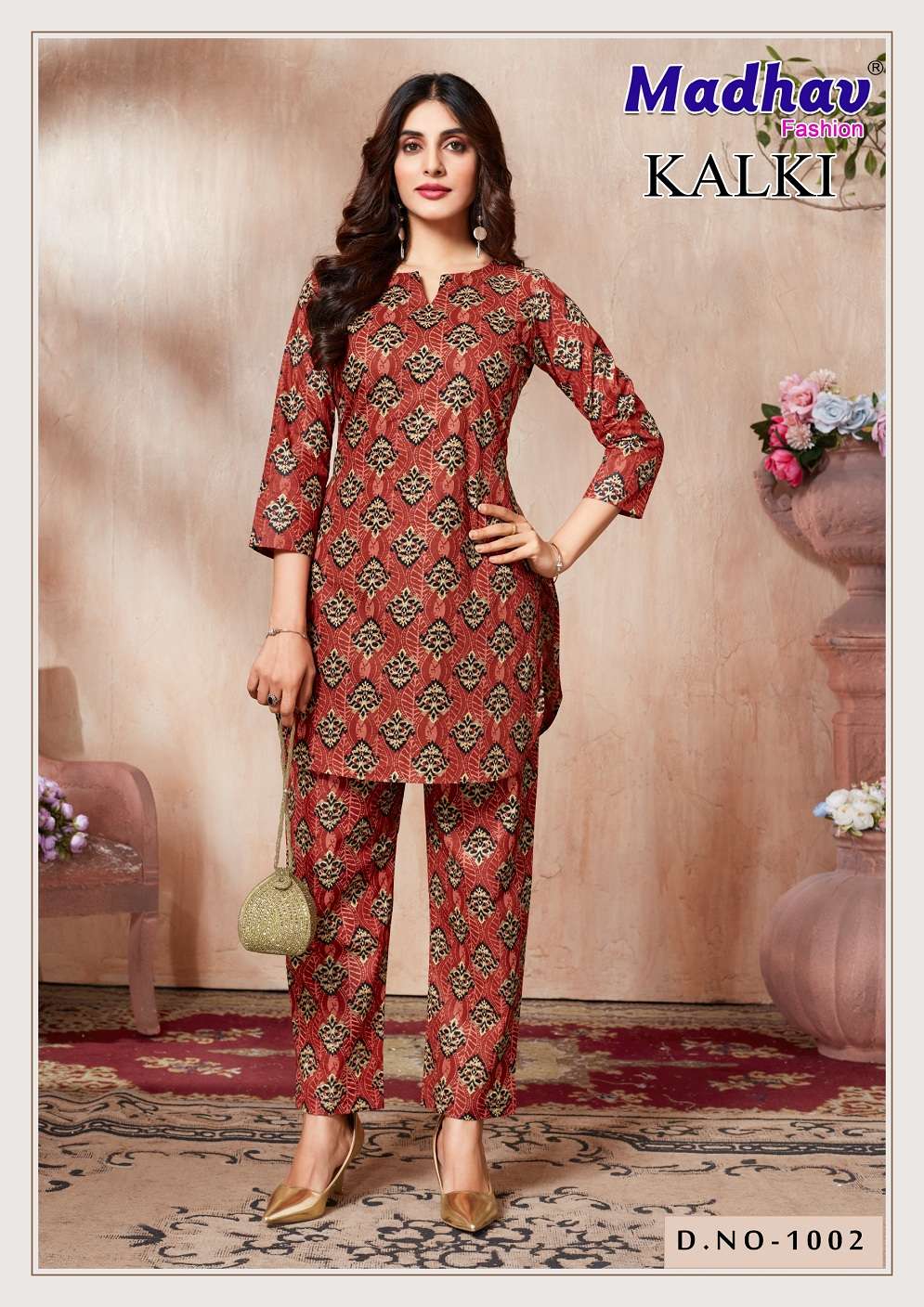 Madhav Kalki Vol-1 series 1001 to 1008 Pure Cotton Printed Cord Set in wholesale surat