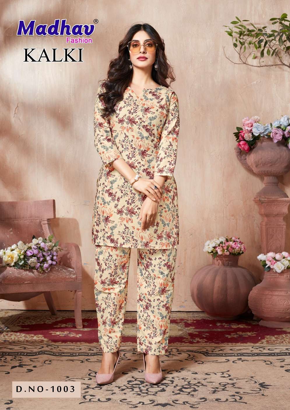 Madhav Kalki Vol-1 series 1001 to 1008 Pure Cotton Printed Cord Set in wholesale surat