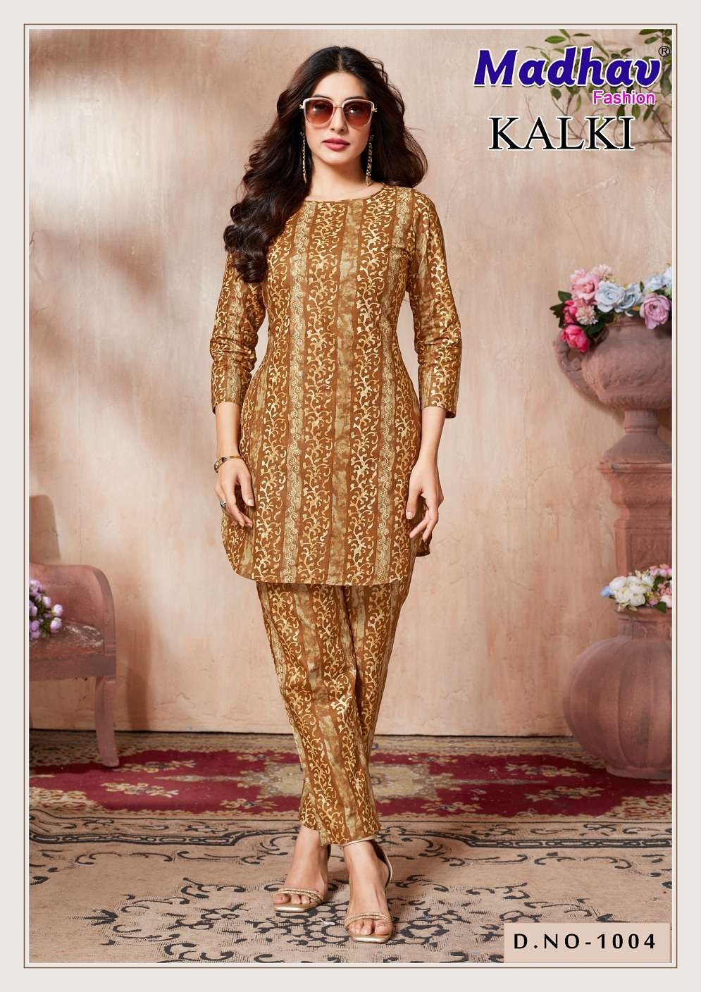 Madhav Kalki Vol-1 series 1001 to 1008 Pure Cotton Printed Cord Set in wholesale surat