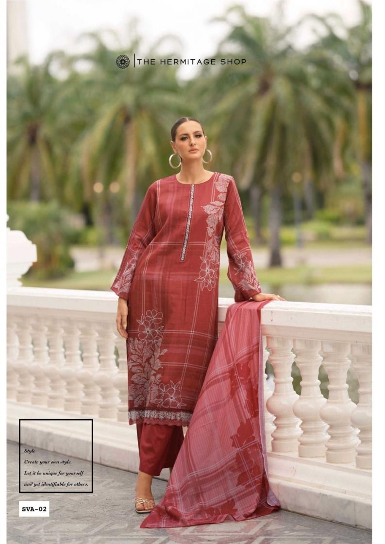 the hermitage sva series 01 to 06 viscose lawn salwar kameez in wholesale surat