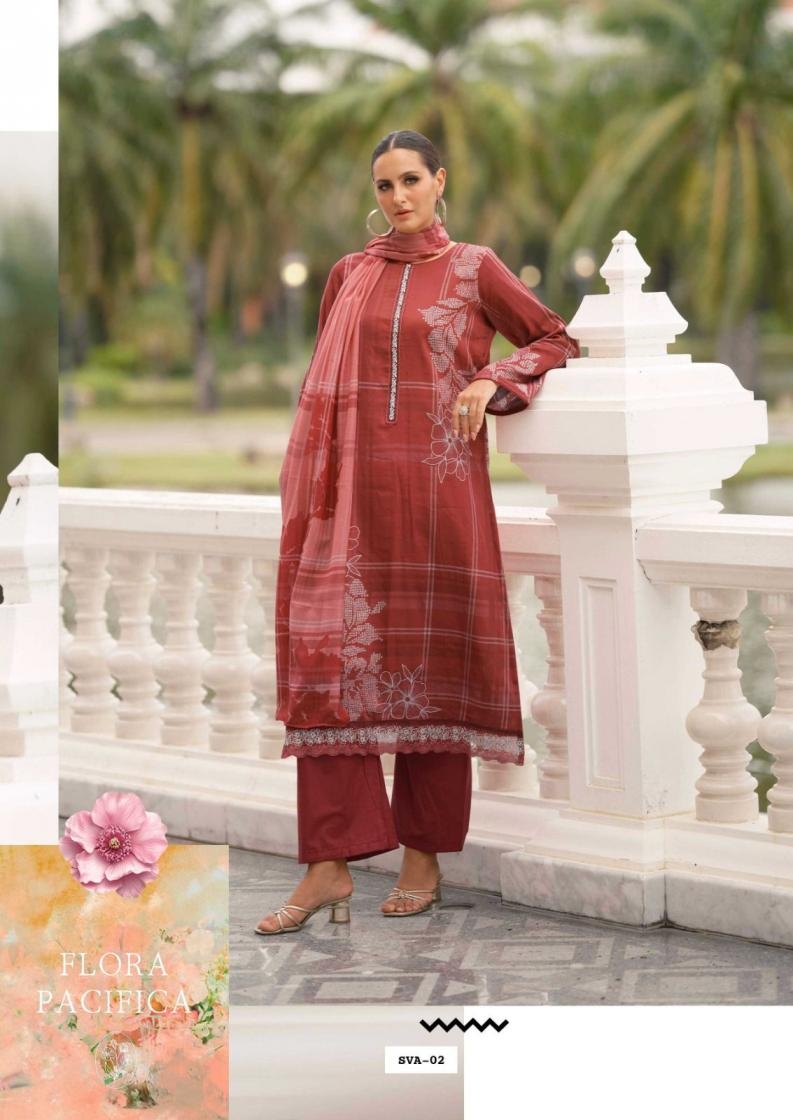the hermitage sva series 01 to 06 viscose lawn salwar kameez in wholesale surat