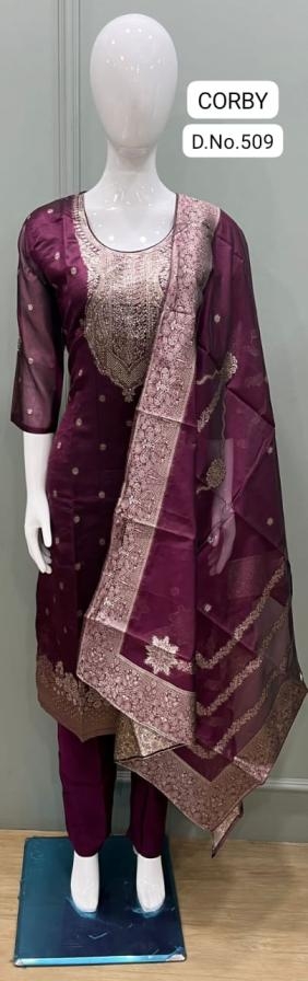 TUNIC HOUSE CORBY JAQUARD SERIES 503 TO 535 FANCY READYMADE SALWAR KAMEERZ IN WHOLESALE SURAT