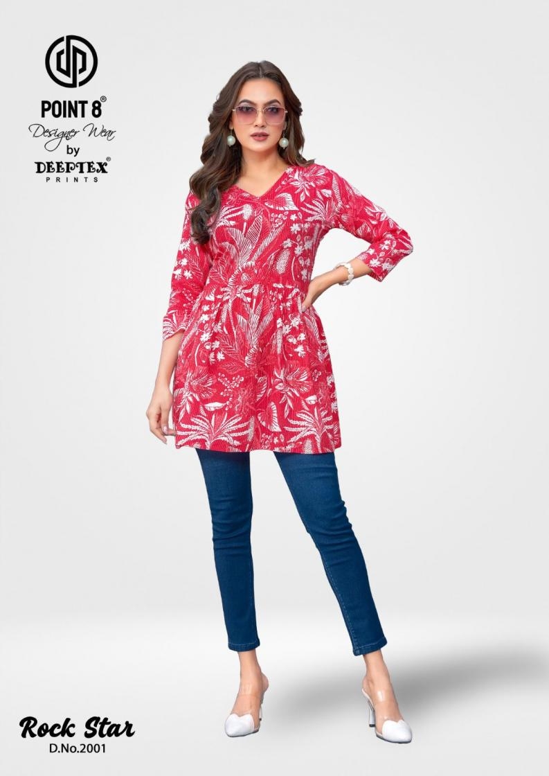 deeptex prints point 8 rockstar vol 2 series 2001 to 2010 full stitch big size cotton katha short tops in wholesale surat