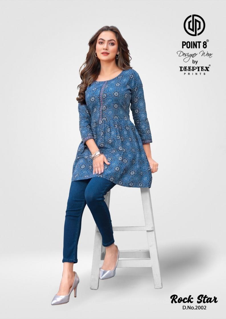 deeptex prints point 8 rockstar vol 2 series 2001 to 2010 full stitch big size cotton katha short tops in wholesale surat