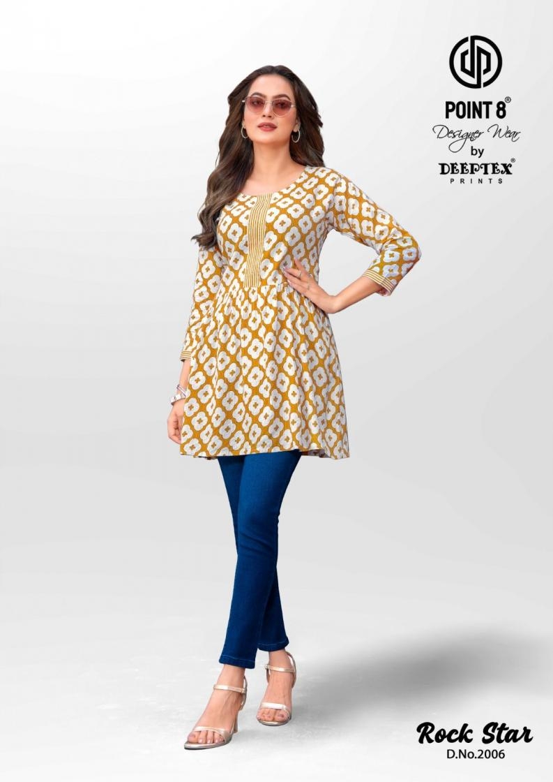 deeptex prints point 8 rockstar vol 2 series 2001 to 2010 full stitch big size cotton katha short tops in wholesale surat