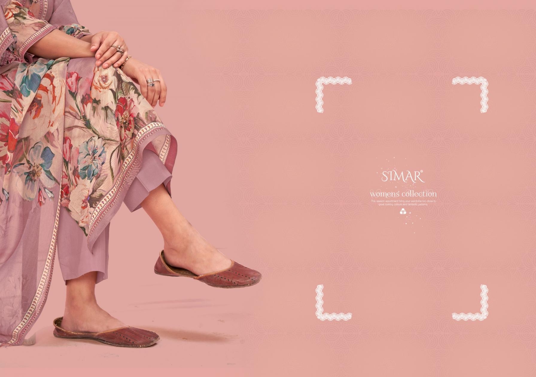 glossy simar noorani series 9074 A to 9074 D viscose muslin shop trendy salwar kameez in wholesale surat