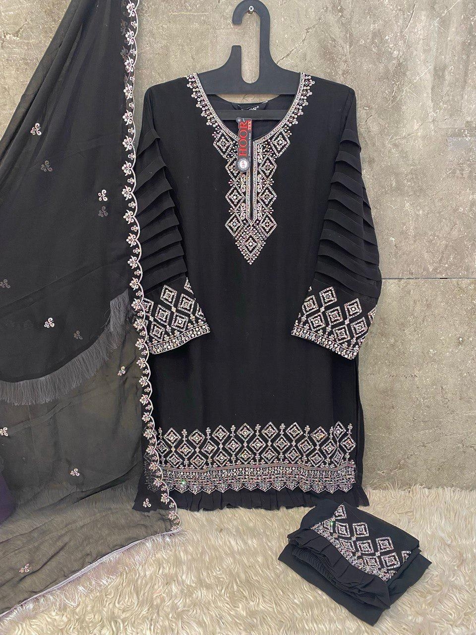 HOOR TEX HF-174 series A To D Hevy Georgette With Zarkan Work suit in wholesale surat