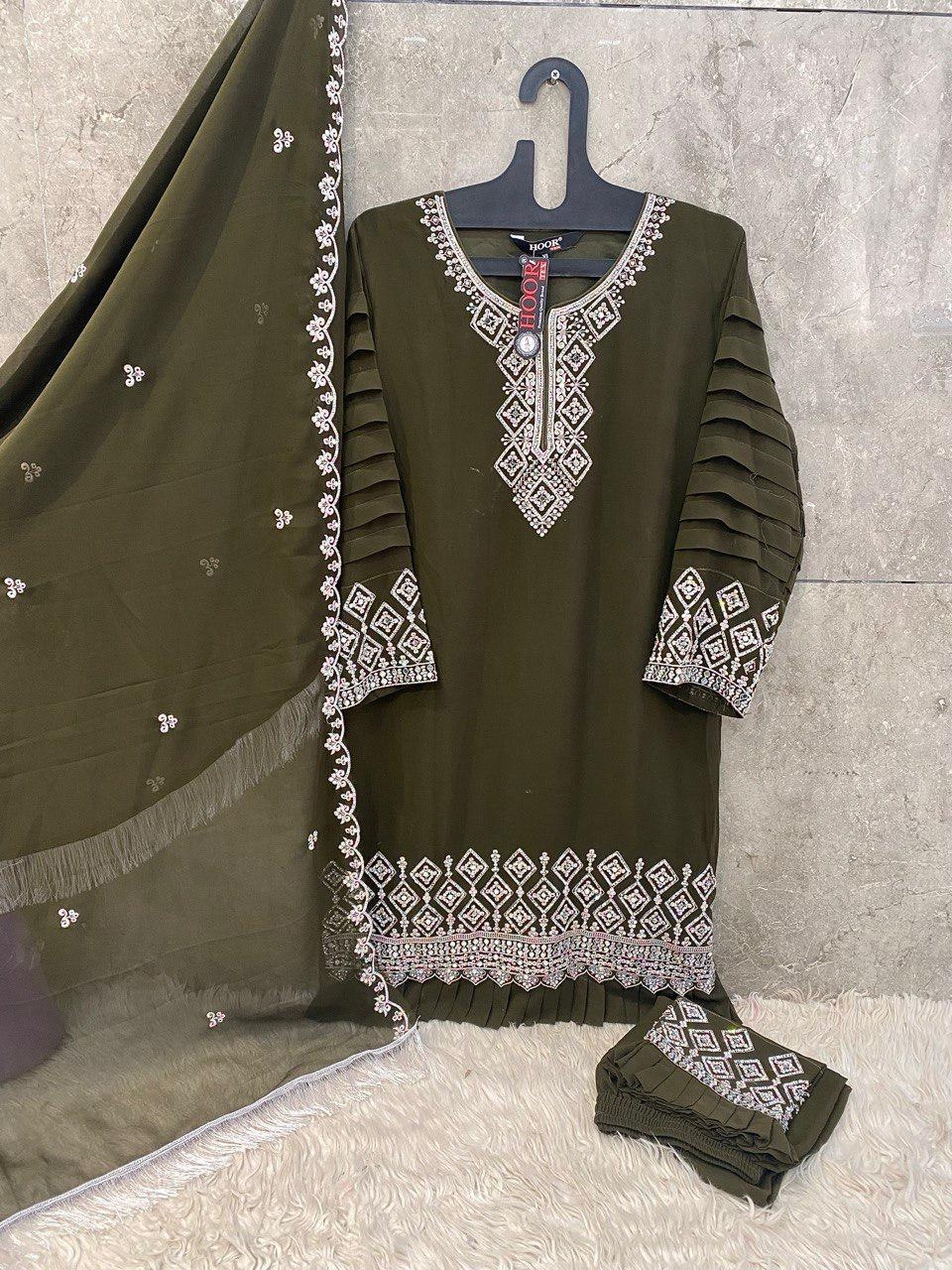HOOR TEX HF-174 series A To D Hevy Georgette With Zarkan Work suit in wholesale surat