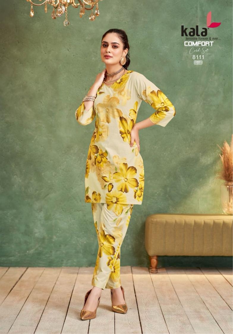 kala tarika comfort co-ord set vol 4 series 8101 to 8112 cotton readymade stylish co-ord set in wholesale surat