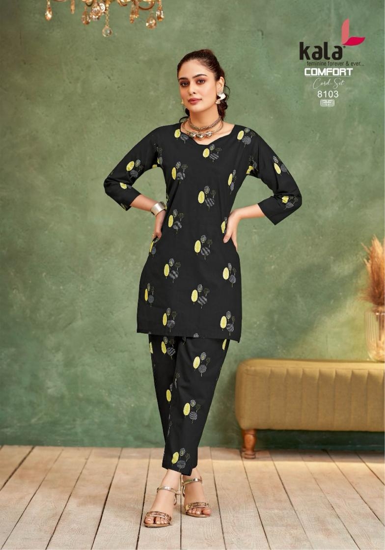 kala tarika comfort co-ord set vol 4 series 8101 to 8112 cotton readymade stylish co-ord set in wholesale surat