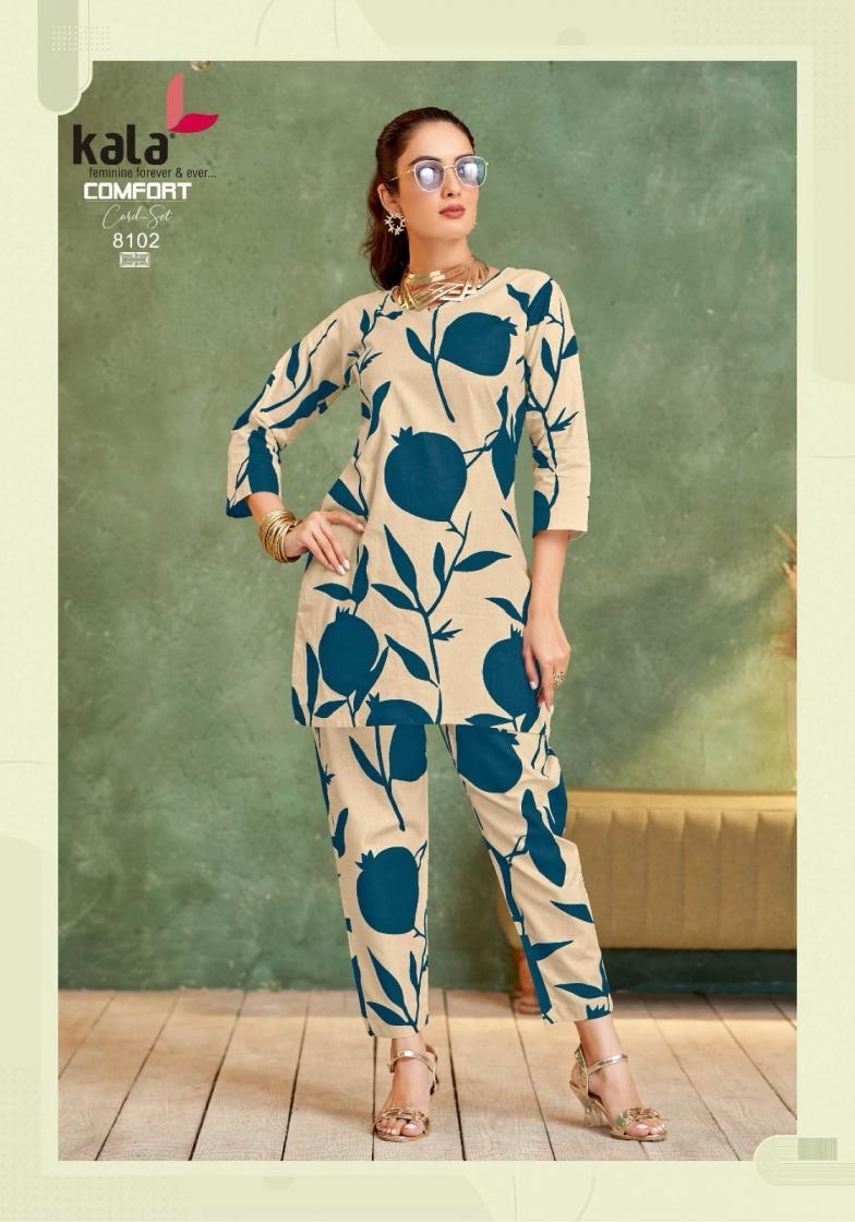 kala tarika comfort co-ord set vol 4 series 8101 to 8112 cotton readymade stylish co-ord set in wholesale surat
