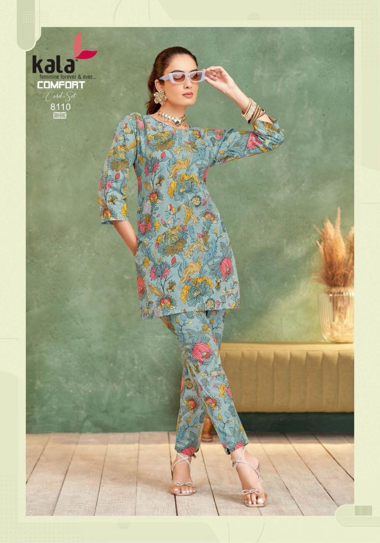 kala tarika comfort co-ord set vol 4 series 8101 to 8112 cotton readymade stylish co-ord set in wholesale surat