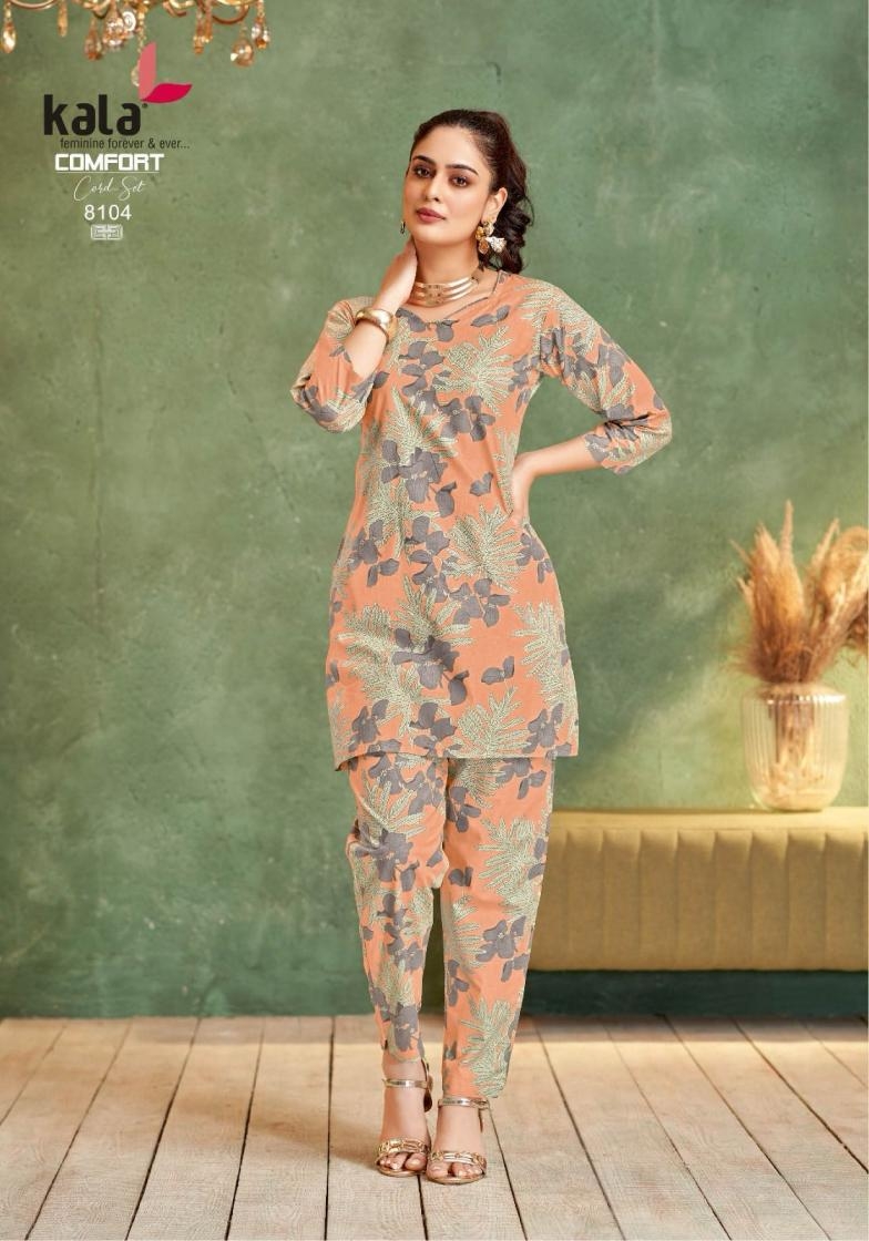 kala tarika comfort co-ord set vol 4 series 8101 to 8112 cotton readymade stylish co-ord set in wholesale surat