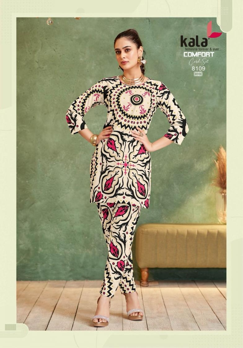 kala tarika comfort co-ord set vol 4 series 8101 to 8112 cotton readymade stylish co-ord set in wholesale surat