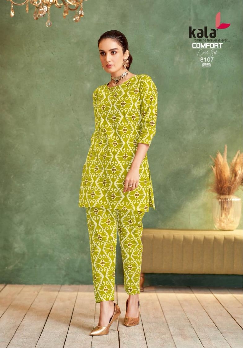 kala tarika comfort co-ord set vol 4 series 8101 to 8112 cotton readymade stylish co-ord set in wholesale surat